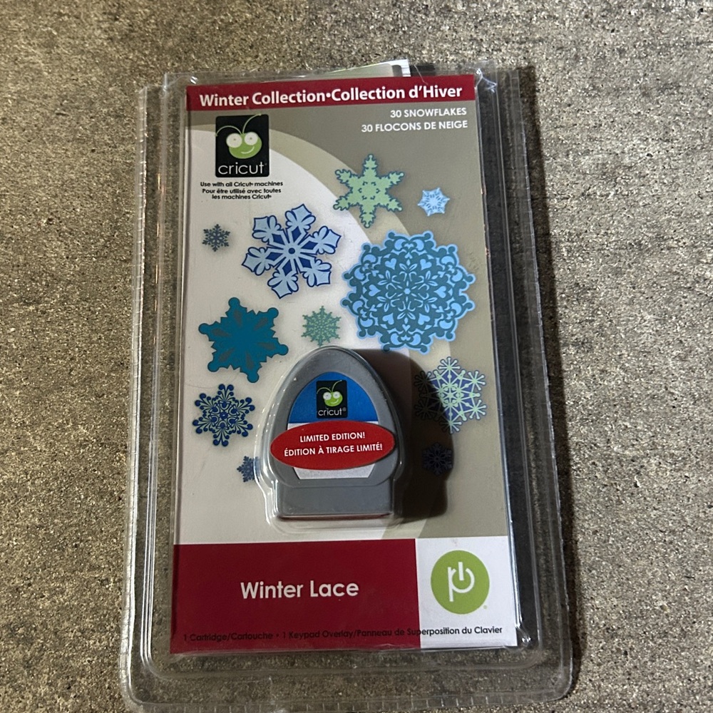 Cricut Winter Collection with Blue Snowflakes